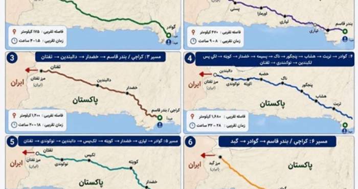 بنادر امارات، قربانی کریدور زمینی ایران و پاکستان